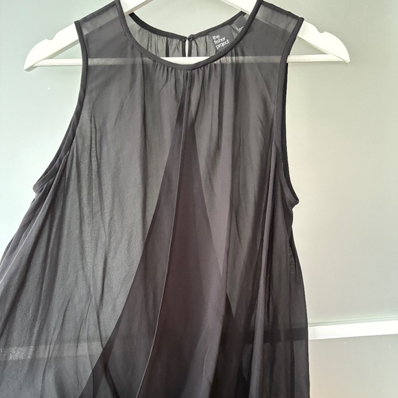Eileen Fisher The Fisher Project Sheer Black Silk Top Size S - Picture 1 of 7